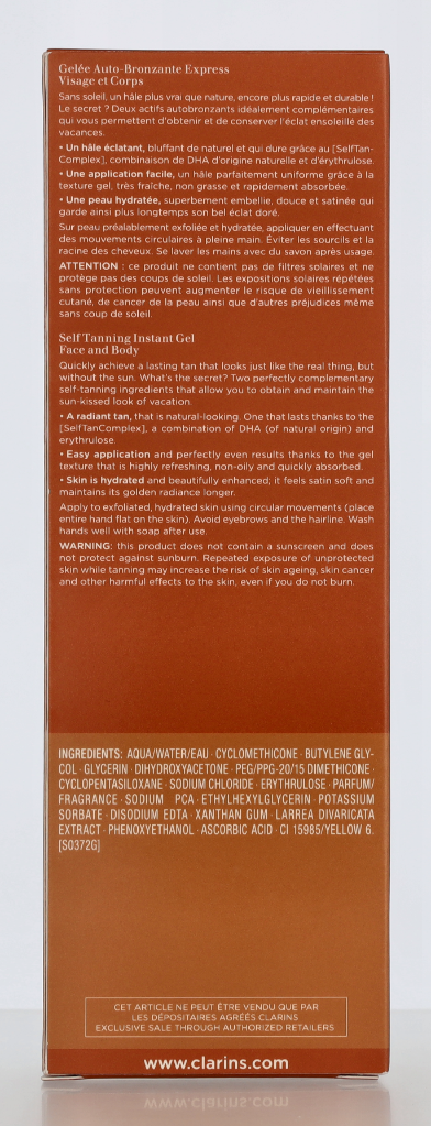 Clarins Self Tanning Instant Gel 125 ml