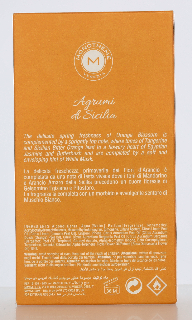 Monotheme Agrumi Di Sicilia Edt Spray 100 ml