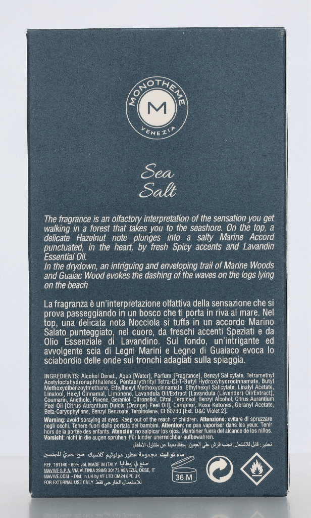 Monotheme Sea Salt Edt Spray 100 ml