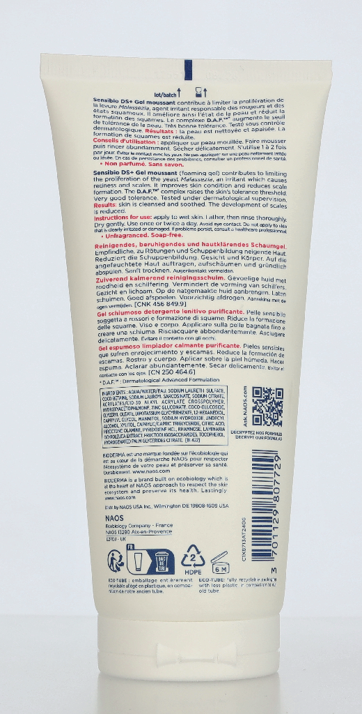 Bioderma Sensibio DS+ Soothing Purifying Cleansing Gel 200 ml