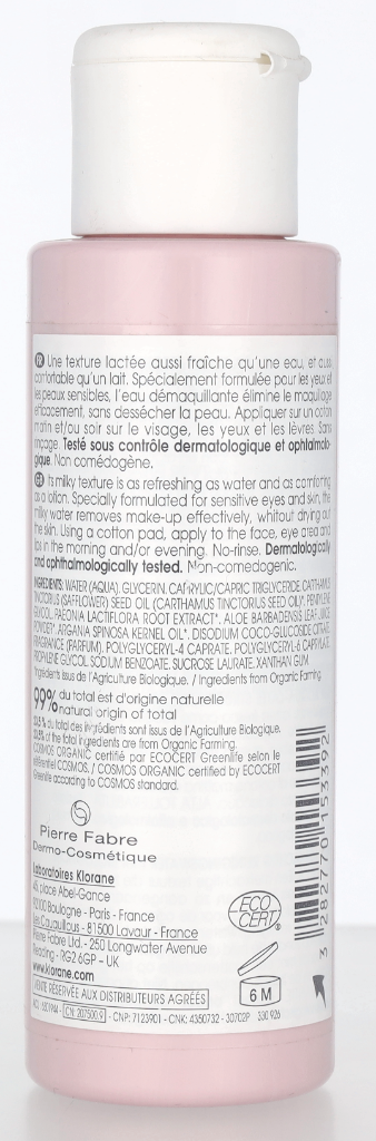Klorane Milky Silky Make-Up Remover With Organic Peony