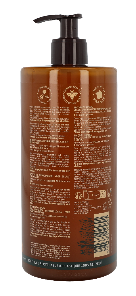 Nuxe Reve De Miel Face And Body Ultra-Rich Cleansing Gel 750 ml