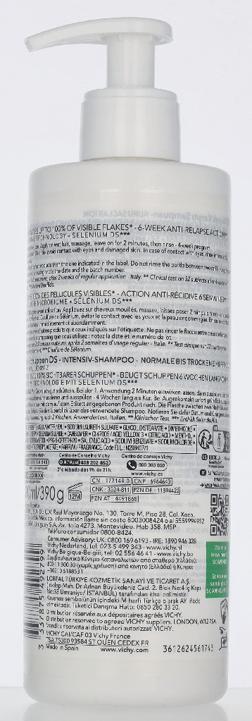 Vichy Dercos Anti-Dandruff Treatment Shampoo 390ml