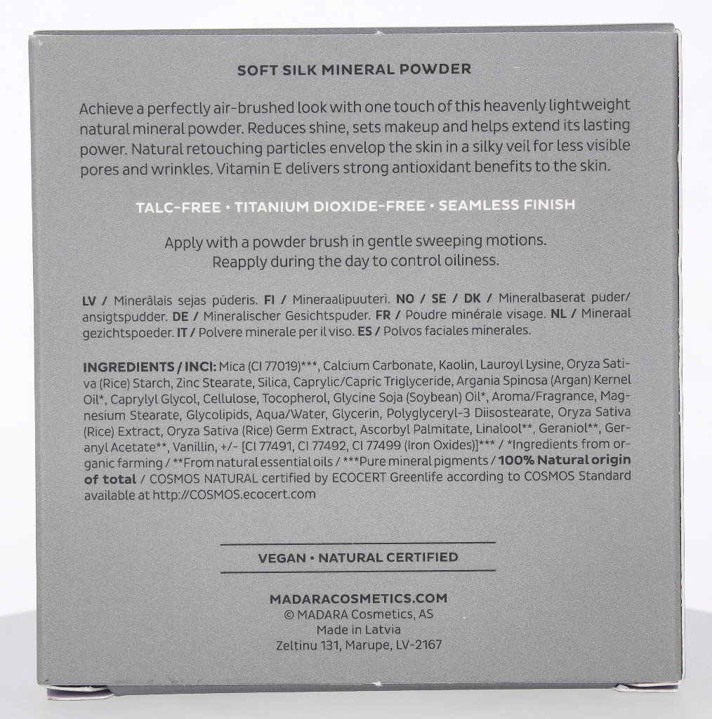 Madara Air Equal Soft Silk Mineral Powder 9 g