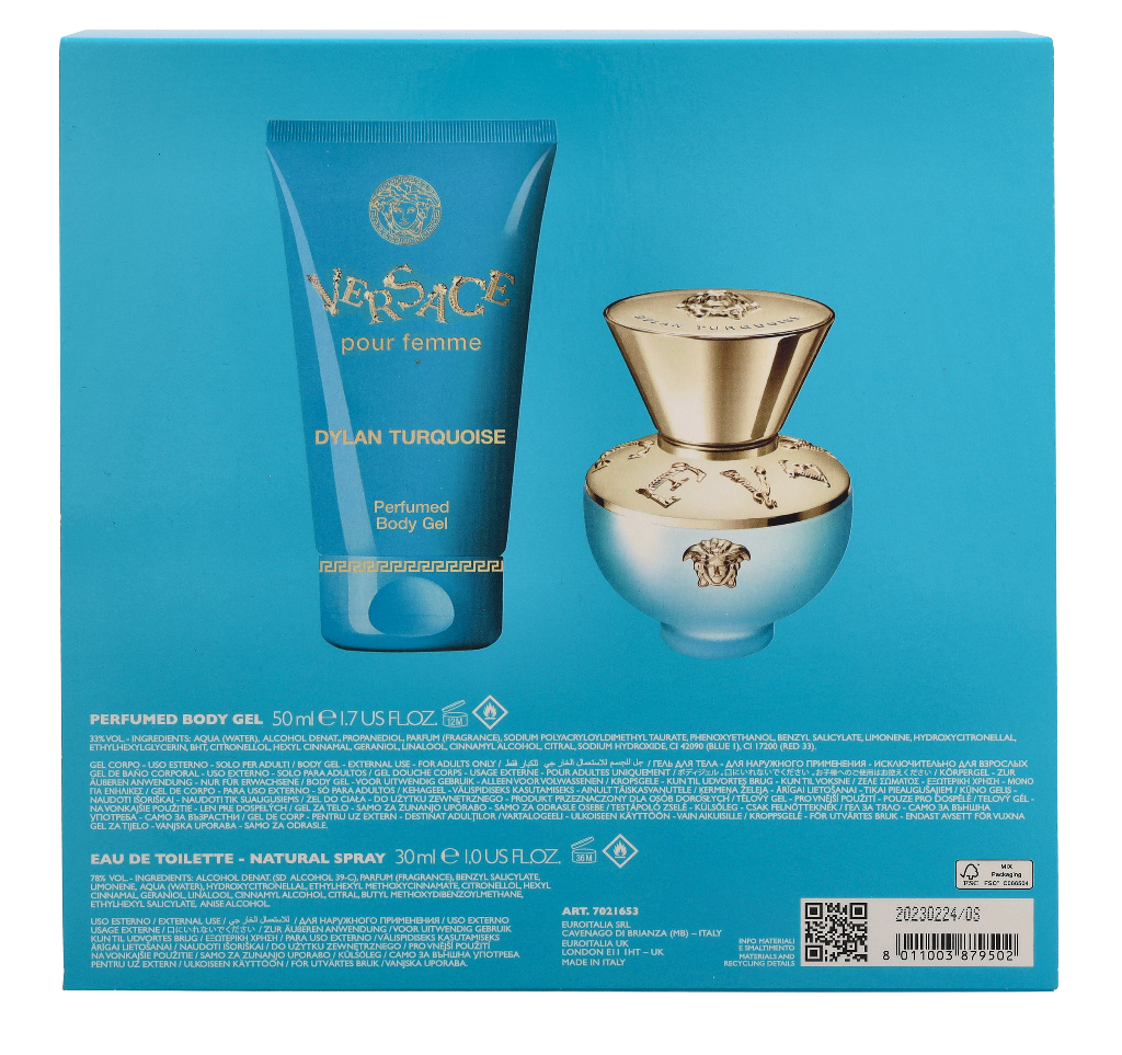 Versace Dylan Turquoise Giftset 80 ml