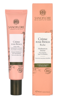 Sanoflore Rosa Fresca Intense Hydration Rich Moisturiser 40 ml