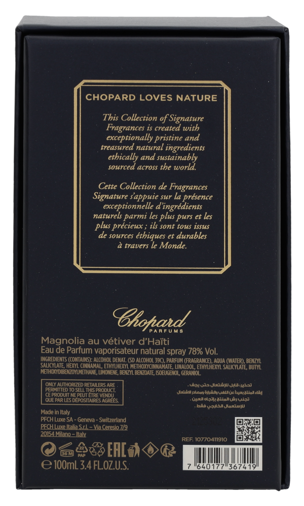 CHOPARD MAGNOLIA AU VETIVER D'HAITI - EDP VAPO CHOPARD MAGNOLIA AU VETIVER D'HAITI - EDP VAPO 100ml 100 ml