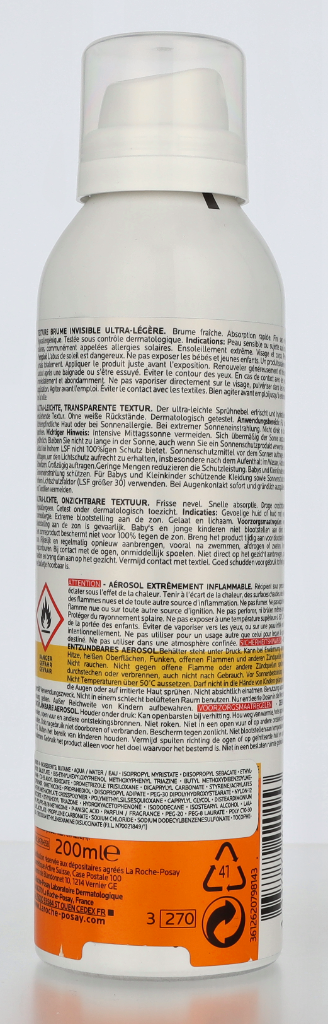 LRP Anthelios Ultra-Light Invisible Spray SPF50+ 200 ml