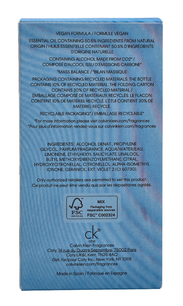 Calvin Klein CK One Reflections Edt Spray 100 ml