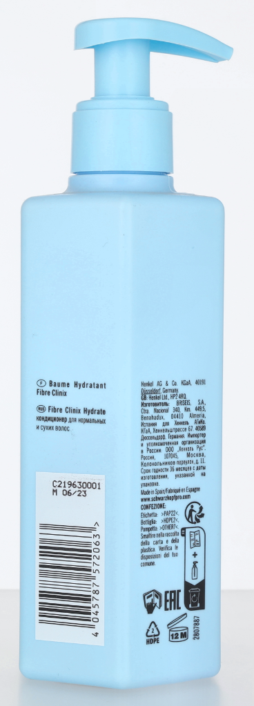 Schwarzkopf Fibre Clinix Hydrate Conditioner 250 ml