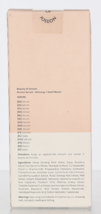 Beauty of Joseon Revive Serum Ginseng + Snail Mucin 60 ml