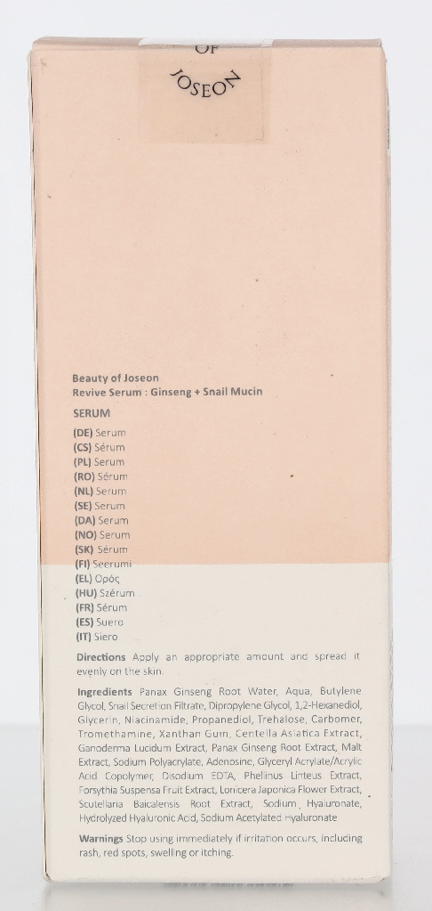 Beauty of Joseon Revive Serum Ginseng + Snail Mucin 60 ml