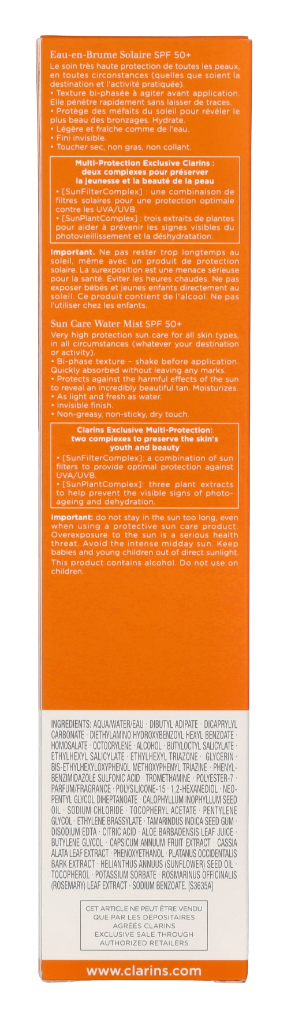 Clarins Sun Care Water Mist Body SPF50+ 150 ml