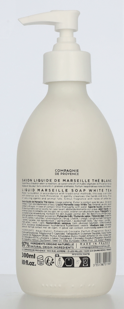 Compagnie De Provence Marseille White Tea Liquid Soap 300 ml
