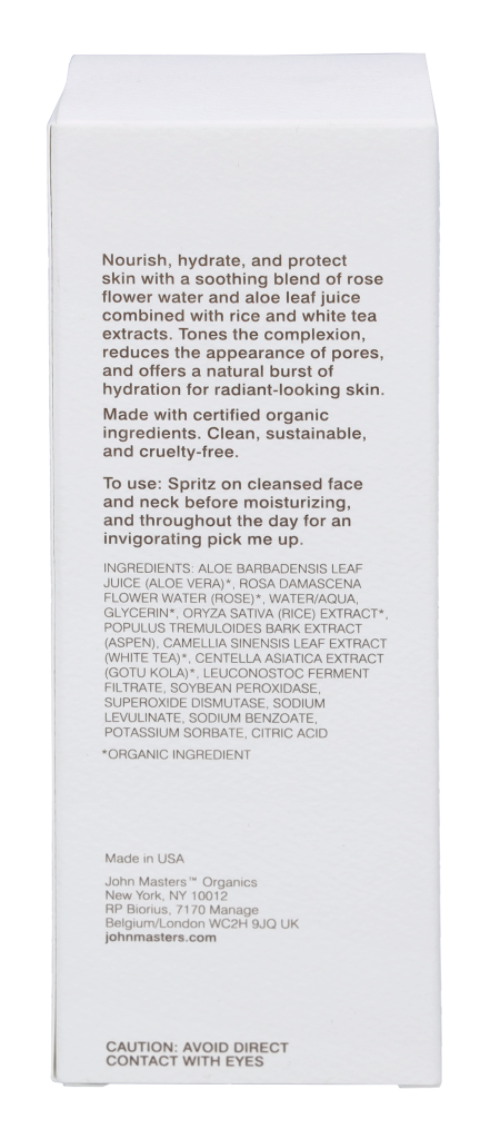 Jmo Rose & Aloe Hydrating Toning Mist 118 ml
