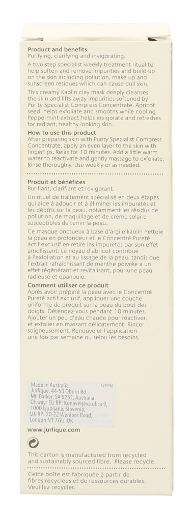 Jurlique Purity Specialist Treatment Mask 100ml