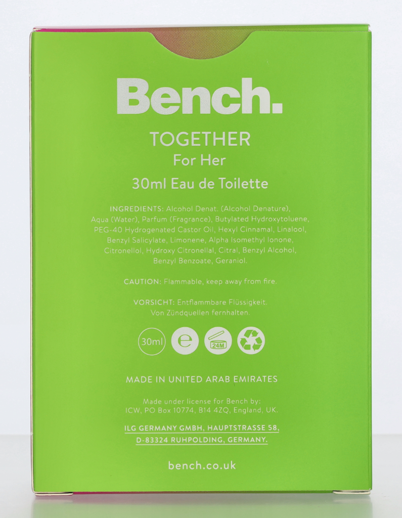 Bench Together For Her Edt Spray 30 ml