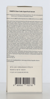 Purito Seoul Clear Code Superfruit Serum 30 ml