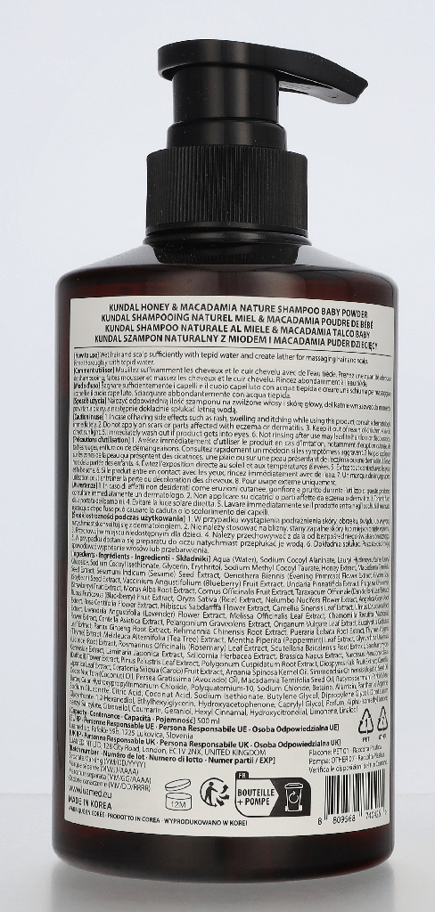 Kundal Honey & Macadamia Nature Shampoo 500 ml