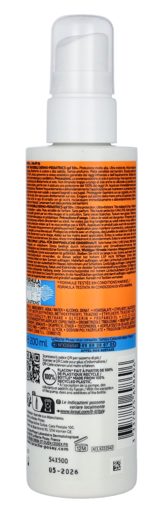 LRP Anthelios Dermo-Pediatrics Invisible Spray SPF50+ 200 ml