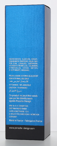 Porsche 180 Blue Edt Spray 100 ml