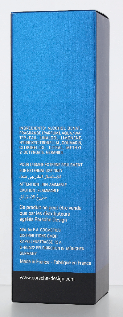 Porsche 180 Blue Edt Spray 100 ml