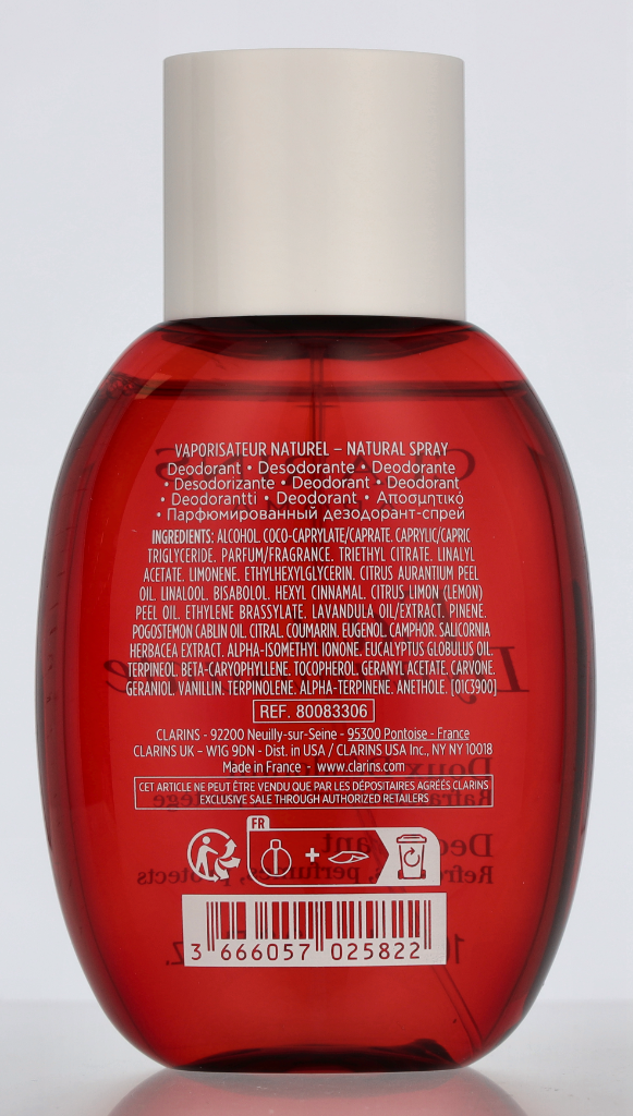 Clarins Eau Dynamisante Deodorant Natural Spray 100 ml