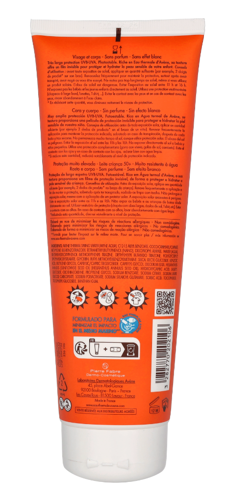 Avene Sun Very High Protection Lotion SPF50+ Children 250 ml