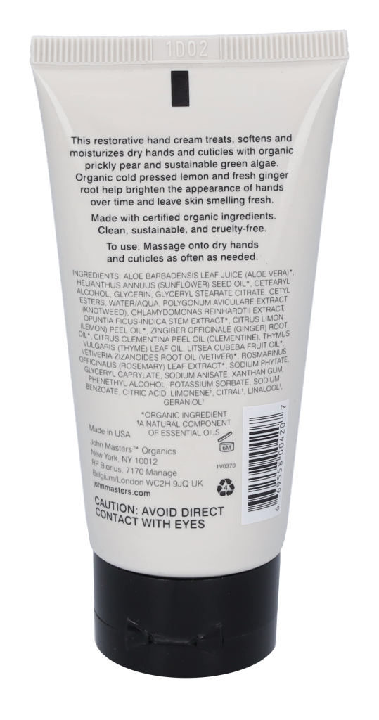 Jmo Lemon & Ginger Hand Cream 60 ml