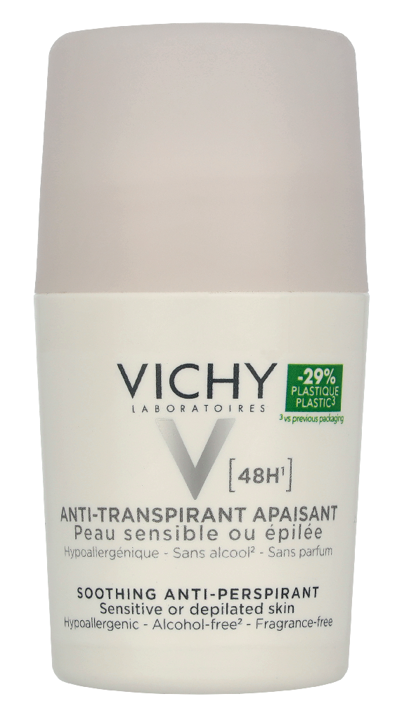 Vichy Deo Antiperspirant 48H Roll On White Cap