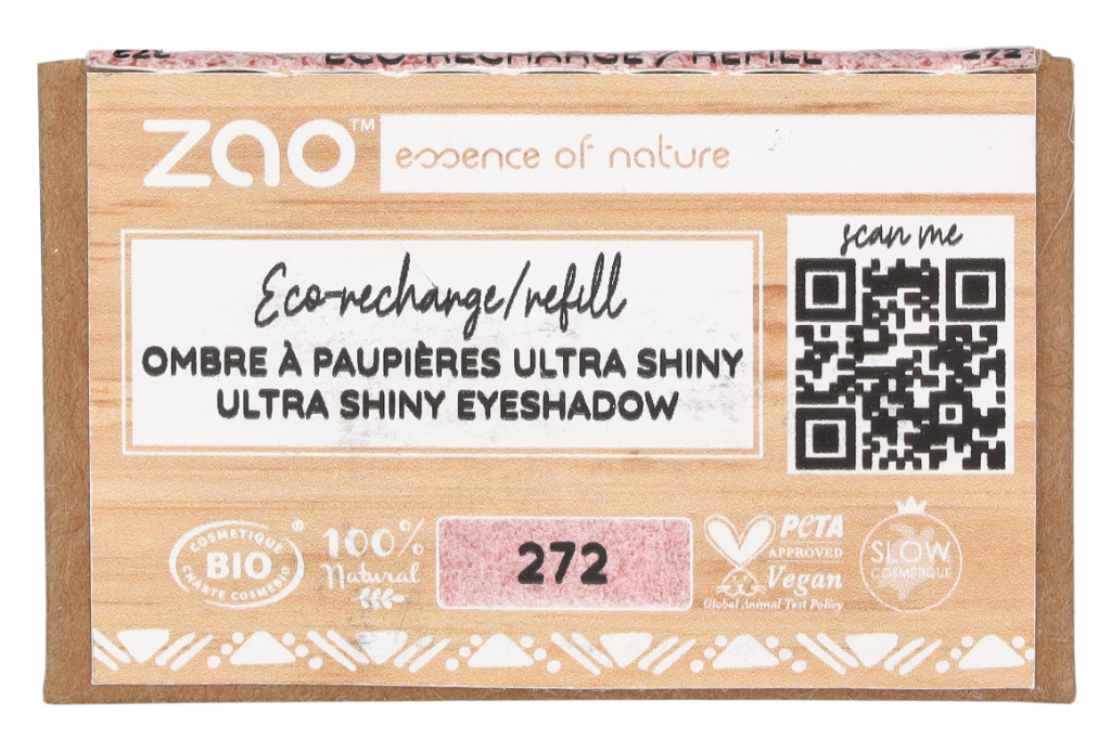 Zao Rectangle Shiny Eyeshadow - Refill 1.30 g