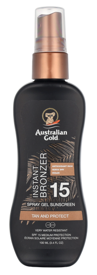 Australian Gold Spray Gel Instant Bronzer SPF15 100 ml