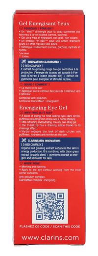 Clarins Men Energizing Eye Gel 15 ml