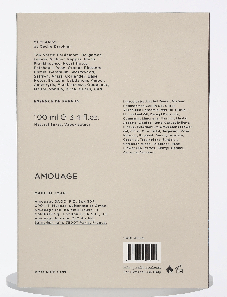 Amouage Outlands Essence Edp Spray 100 ml
