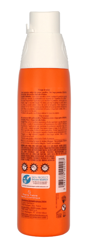 Avene High Protection Spray SPF30+ 200 ml