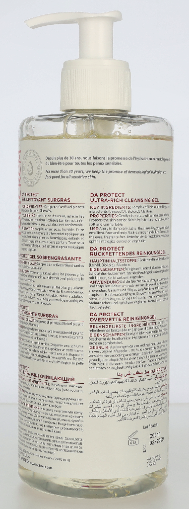 Topicrem DA Protect Untra-Rich Cleansing Gel 500 ml
