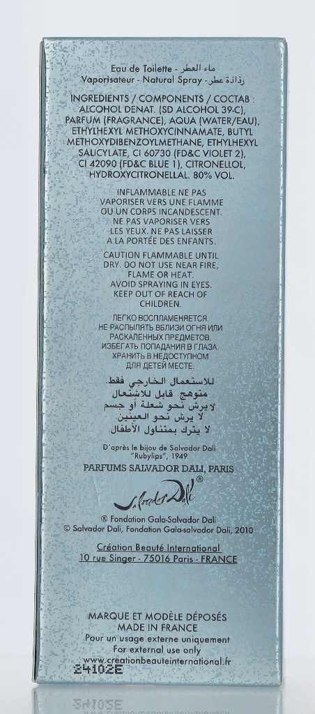 Salvador Dali Eau De Rubylips Edt Spray 50 ml