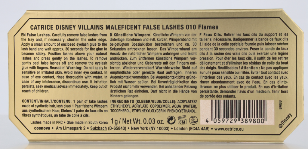 Catrice Disney Villains Maleficent Lashes Limited Edition   