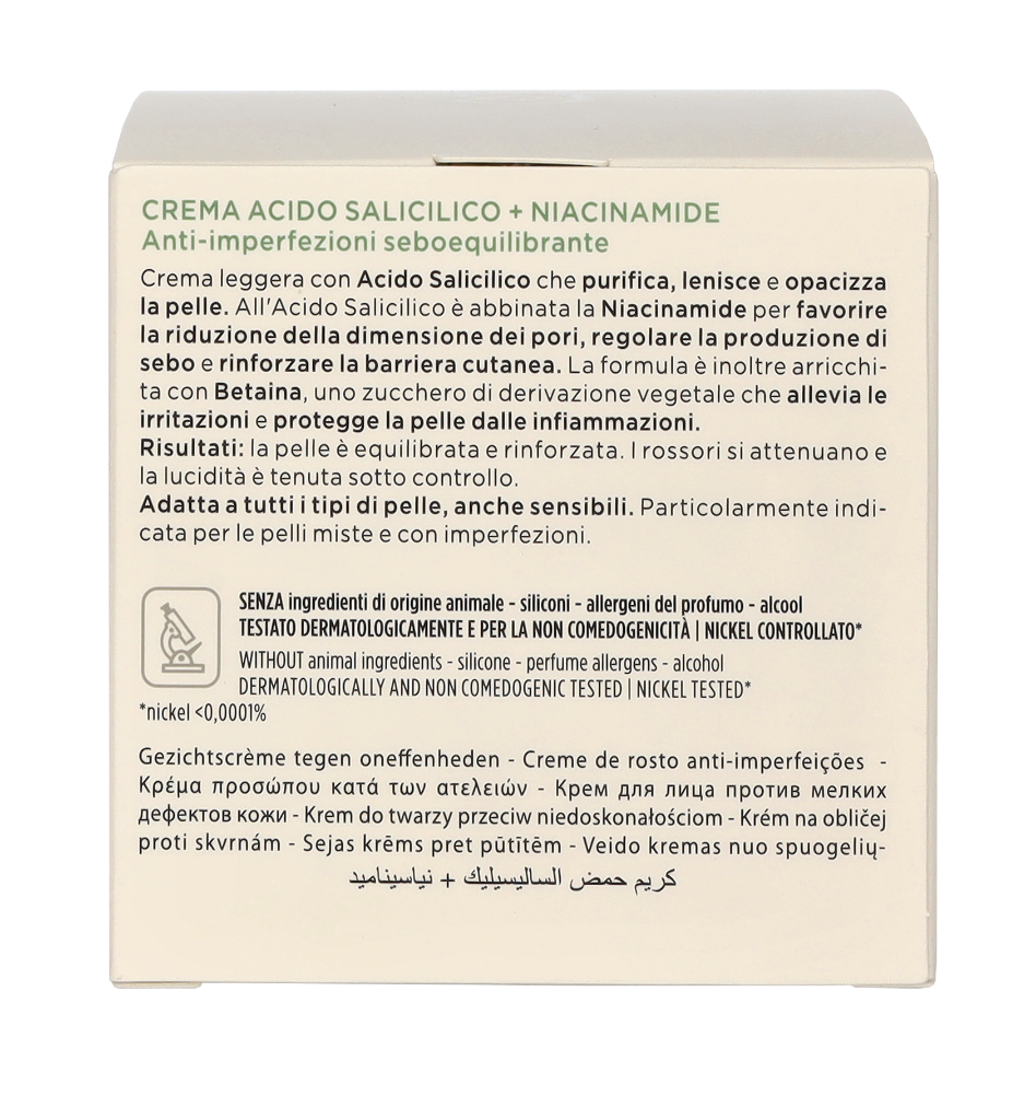 Collistar Attivi Puri Salicylic Acid + Niacinamide Cream 50 ml