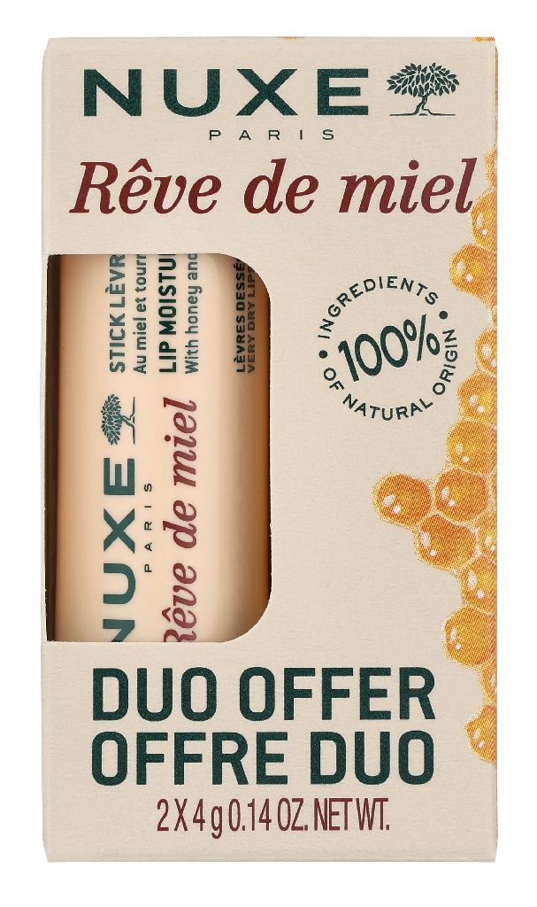 Nuxe Reve De Miel Lip Moisturizing Stick Duo Set 8 ml