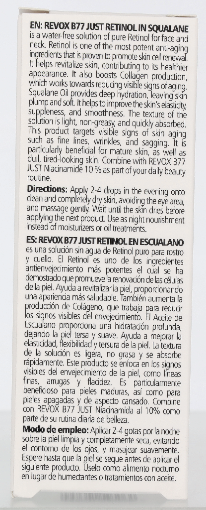 Revox B77 Just Retinol In Squalane Age Control Solution 30 ml