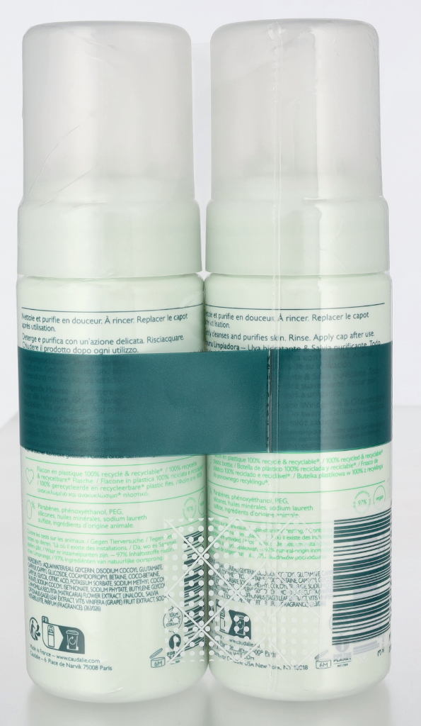 Caudalie Vinoclean Instant Foaming Cleanser Duo 300 ml