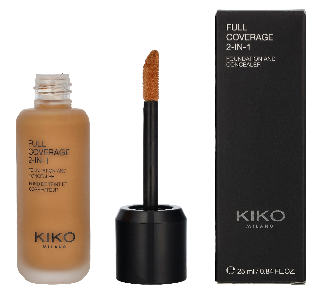 Kiko Milano Full Coverage 2 In 1 Foundation & Concealer 25 ml