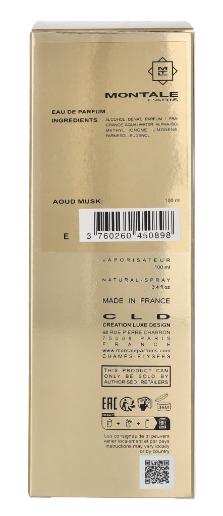 Montale Aoud Musk Edp Spray 100 ml