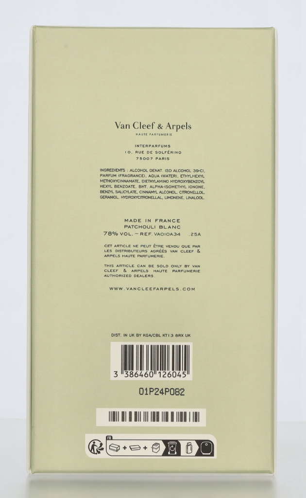 Van Cleef & Arpels Patchouli Blanc Edp Spray 75 ml