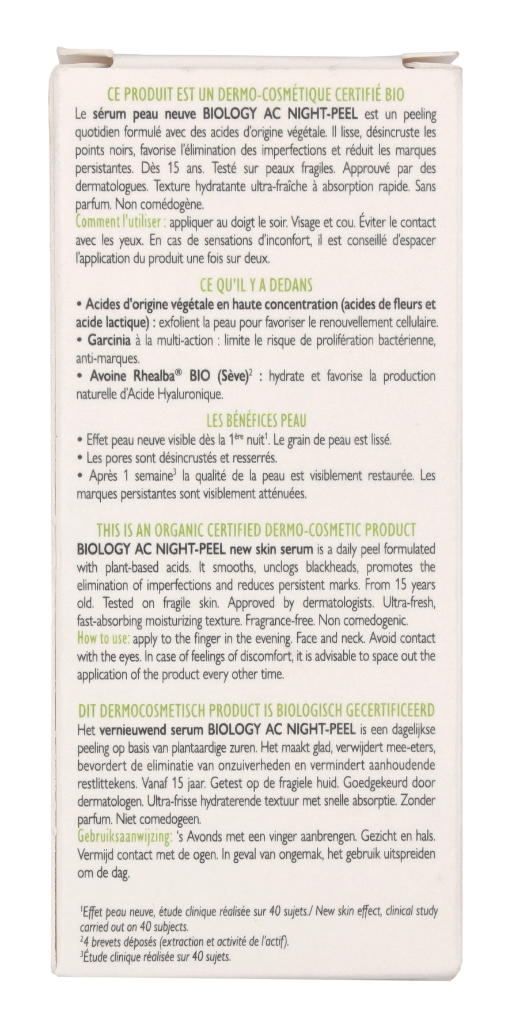 A-Derma Biology AC Night-Peel Serum 30 ml