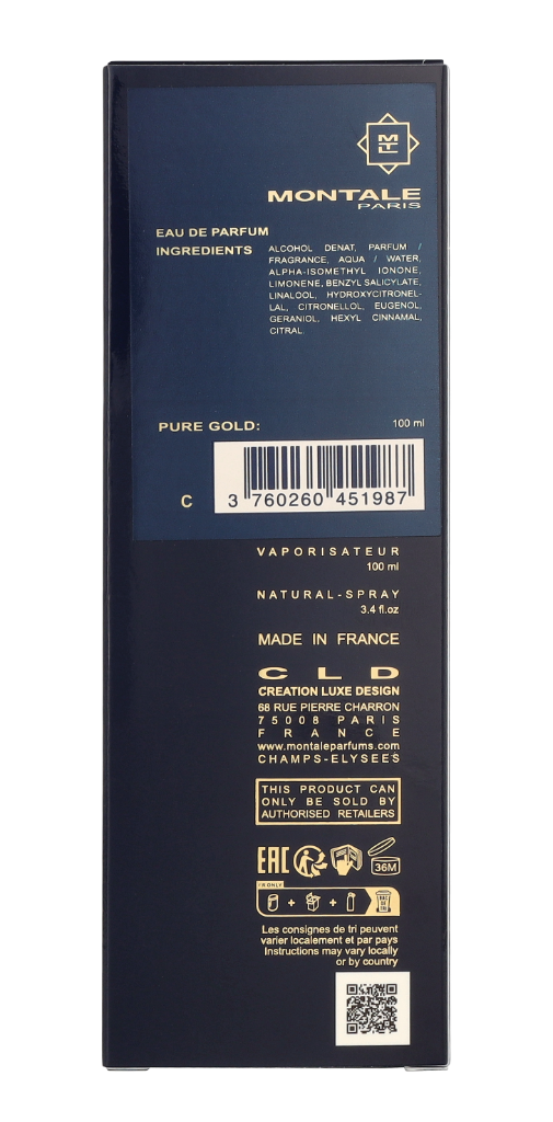 Montale Pure Gold Edp Spray 100 ml
