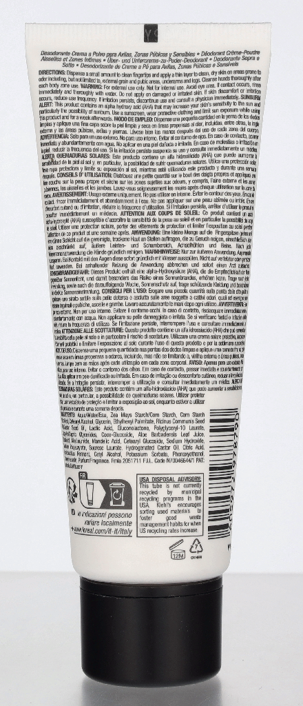 Kiehl's Over & Under Cream-To-Powder Deodorant 75 ml