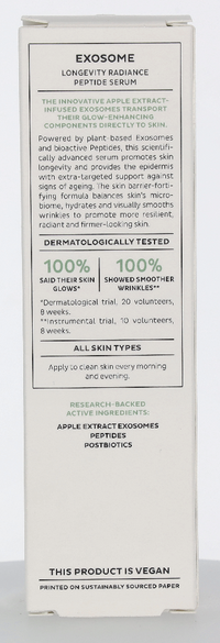 Madara Exosome Longevity Radiance Peptide Serum 30 ml