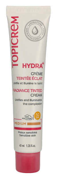 Topicrem Hydra+ Radiance Tinted Cream SPF 50 40 ml